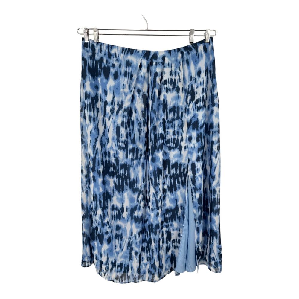 Eloquii skirt pleated midi tie dye blue size 20
